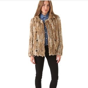 Marc by Marc Jacobs rabbit fur jacket size medium